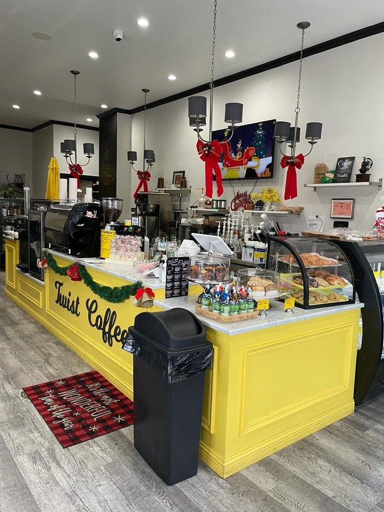 At Twist Coffee: real cafe photos