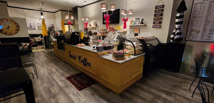 At Twist Coffee: real cafe photos