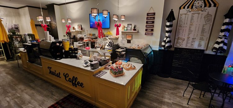 At Twist Coffee: real cafe photos