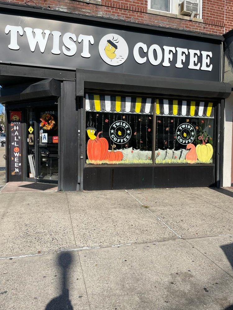 At Twist Coffee: real cafe photos