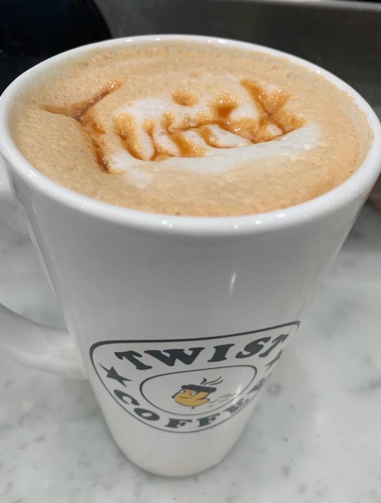 At Twist Coffee: real cafe photos